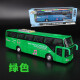 新品5开门合金双层巴士模型仿真旅游大巴车公交车客车儿童玩具车 绿色 5开客运巴士 公交巴士