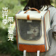 华元宠具（hoopet）猫包大容量宠物便捷外出便携透气双肩手提布偶狗背包幼犬外出包