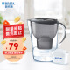 碧然德（BRITA）滤水壶Marella海洋系列2.4L雅典黑 1壶1芯 家用办公自来水过滤净水器净水壶滤芯原装进口