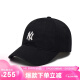 MLB帽子男女四季软顶棒球帽休闲运动鸭舌帽3ACP7701N-50BKS-F/黑色