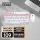 罗技（logitech）MK240 Nano无线键鼠套装紧凑型10米覆盖设计制图视频剪辑办公无限键盘鼠标台式外接笔记本 MK240 白色