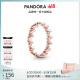 潘多拉（PANDORA）[618]手绘心型戒指玫瑰金色女 情侣对戒生日礼物送女友 手绘心型戒指 50mm—10号圈口