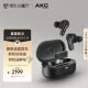AKG N5 自适应主动降噪真无线蓝牙耳机入耳式智能降噪通话耳麦超长续航高音质商务运动音乐耳机黑色