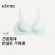 ubras哺乳文胸防溢乳舒适高弹孕妇专用胸罩内衣女大胸 烟灰蓝 L 