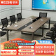 荣将会议桌简约长桌小型洽谈办公培训桌职员长桌椅长3.0宽1.3m含10椅