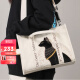 大英博物馆 包包女 盖亚·安德森猫刺绣单肩包女斜挎大容量 米色