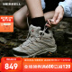 迈乐（Merrell）【上新】户外徒步鞋男女款MOAB3MID WP中帮防水透气防滑登山鞋 J036330白灰黑（女款） 37
