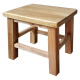 益美得 DMQ0239 小木凳实木方凳客厅矮凳茶几凳子原木小板凳 方凳25CM高