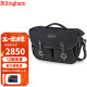 白金汉（Billingham）Hadley Pro 2020单反微单相机包单肩防水带内胆斜跨电脑包6升适用佳能sony索尼富士男女通勤摄影包 黑色尼龙/黑色皮505102-01