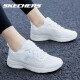 斯凯奇（Skechers）女鞋运动鞋轻便耐磨缓震回弹跑步鞋休闲鞋 白色/WHT 37