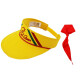 信发（TRNFA）小黄帽+1条红领巾 1-6年级中小学生安全小黄帽可调节头带加大帽檐防晒遮阳夏季常规透气款套装