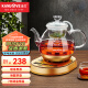 金灶（KAMJOVE） 热压喷淋煮茶器 煮黑茶普洱 茶具电热水壶蒸茶壶 养生壶煮茶玻璃壶 A-55