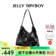 JellyToyboy包包女包JTB漫游包2024春季新款小众高级感斜挎单肩520情人节礼物 黑色