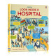 Usborne出品 偷偷看里面系列 医院 英文原版 Look Inside a Hospital 翻翻纸板书 儿童科普 百科绘本 亲子共读