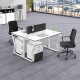 晨伊（CHENYI） 办公家具办公桌椅组合现代简约职员办公桌屏风工位卡座 双人位（含柜椅）
