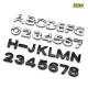 点缤 大众金属 排量车尾标 金属字母 排量标 字母贴 车贴 定制 个性组合金属单个字母 银色单个 备注字母或数字 小号