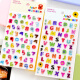 韩国彩色立体卡通字母数字3d水晶糖果透明贴画儿童礼品装饰粘贴纸 国产透明字母数字两款都要