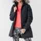 阿迪达斯（Adidas）女装棉服外套冬季新款运动休闲服户外保暖中长款收腰修 BQ6803黑色 XL