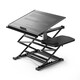 OMAX站立式电脑桌升降笔记本电脑支架折叠工作台桌面增高架可调角度 S5Pro-M 灰色（带鼠标板）