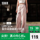 森马（Semir）【防晒 UPF50+】休闲裤女质感长裤24夏季阔腿伞兵裤109324127011