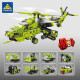 KAZI军事系列积木坦克武装直升机模型摆件儿童拼装玩具男孩生日礼物 8合1米-28武装直升机工程系列