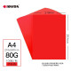 凯萨(KAISA)A4大红色复印纸80g彩色打印纸 手工纸折纸剪纸双面红纸100张