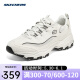 斯凯奇（Skechers）Skechers斯凯奇男鞋2024春季新款厚底轻便熊猫鞋运动休闲鞋894193 894193-LTGY 41