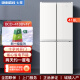 七星（SEVENSTARS）BCD-418BV4Y 四门冰箱 十字对开门家用超薄冰箱 节能保鲜冷冻 一级能效 珍珠白 一级能效