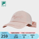 FILA 斐乐官方女子棒球帽2024春季新款高尔夫运动帽遮阳帽鸭舌帽 甜美粉-LP XS