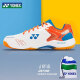 YONEX尤尼克斯羽毛球鞋减震耐磨动力垫比赛训练男女SHB210CR白橙38码