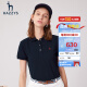 哈吉斯（HAZZYS）女装 夏季款防晒iconic polo衫ASTSE03BE01 藏青色NV 170/92A 42