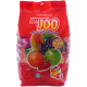 一百份LOT100果汁软糖qq糖橡皮糖浓缩水果软糖1kg马来西亚进口散装喜糖 什果味1kg 约140颗