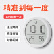 康巴丝（Compas）温湿度计室内闹钟温度表婴儿房卧室厨房磁吸多功能时钟 2303白色