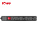 同为（TOWE）大功率4000W自接线PDU机柜插座5位弱电箱插排总控插座EN16D/G501K