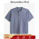 ABERCROMBIE & FITCH【重磅T】男装女装情侣装 24春夏新款小麋鹿亨利式T恤358178-1 蓝色 S (175/92A)尺码偏大建议选小一码