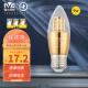 雷士照明（NVC）LED灯泡尖泡E27大螺口蜡烛灯泡照明高亮节能灯 9瓦三色调光
