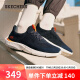 斯凯奇（Skechers）舒适透气网面休闲鞋一脚蹬轻质时尚运动鞋210281-NVOR