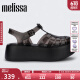 Melissa（梅丽莎）【赵露思同款】23年时尚编织厚底女士罗马凉鞋33556 黑色 6（37码）