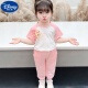 迪士尼（Disney）女童套装夏季新款2023儿童装棉短袖T恤儿童衣服宝宝洋气两件 粉红色 110适合身高100-110cm年龄4-5岁