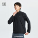 KOLON SPORT/可隆软壳夹克 男子户外休闲AMAZON LITE轻量立领外套 LHJK4MN113-BK 黑色 L（175/96A）