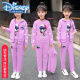 迪士尼（Disney）女童秋冬装洋气套装8-10-12-13岁中大儿童女孩运动衣服三件套 紫色圆点三件套 150cm(150cm建议身高135-145)