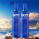 深蓝（SKYY）伏特加原味 原装进口洋酒鸡尾酒基酒 750ML*2瓶组套装