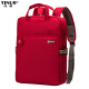 以诺（YINUO）双肩电脑男女背包笔记本包 多功能1包多用 YCLS 红色 13.3/14英寸(小号)