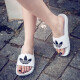 【现货】adidas 三叶草男鞋女鞋新款运动鞋防滑沙滩鞋凉鞋潮流拖鞋 GX6949 FU8297  黑白40.5 40.5