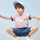 MQD童装男女童短袖T恤纯棉上衣夏装洋气儿童白色短袖T恤韩版 粉红 120cm