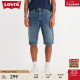 Levi's李维斯24春季新款男士牛仔短裤宽松直筒复古潮流时尚百搭 中蓝色 32 12