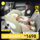 袋鼠爸爸（EURO KIDS）安全座椅0-12岁360度旋转新生儿车载汽车用座椅星途pro海沫绿