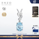 ENZO经典彩宝系列 18K金镶海蓝宝石彩色宝石吊坠 EZV3021送礼 海蓝宝（吊坠不含链）EZV3021