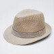 奇沛儿（QIPEIER）礼帽男士中老年人帽子夏季透气凉帽草帽爸爸爷爷老头太阳帽 米色 59-60cm