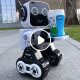 JJRIC六一儿童节礼物机器人智能对话玩具1-3岁男孩生日礼物4-6岁小孩 双遥控机械人-K10白色 礼盒装